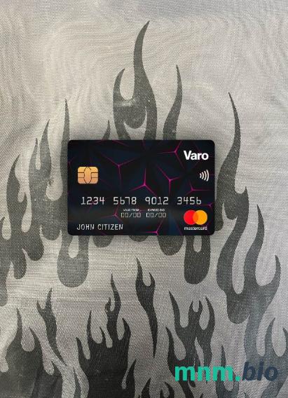 USA California Varo bank wygląd zdjęcia mastercard skan PSD + zdjęcie